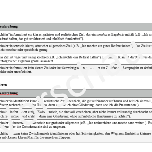 Prozessorientiertes Kompetenzraster